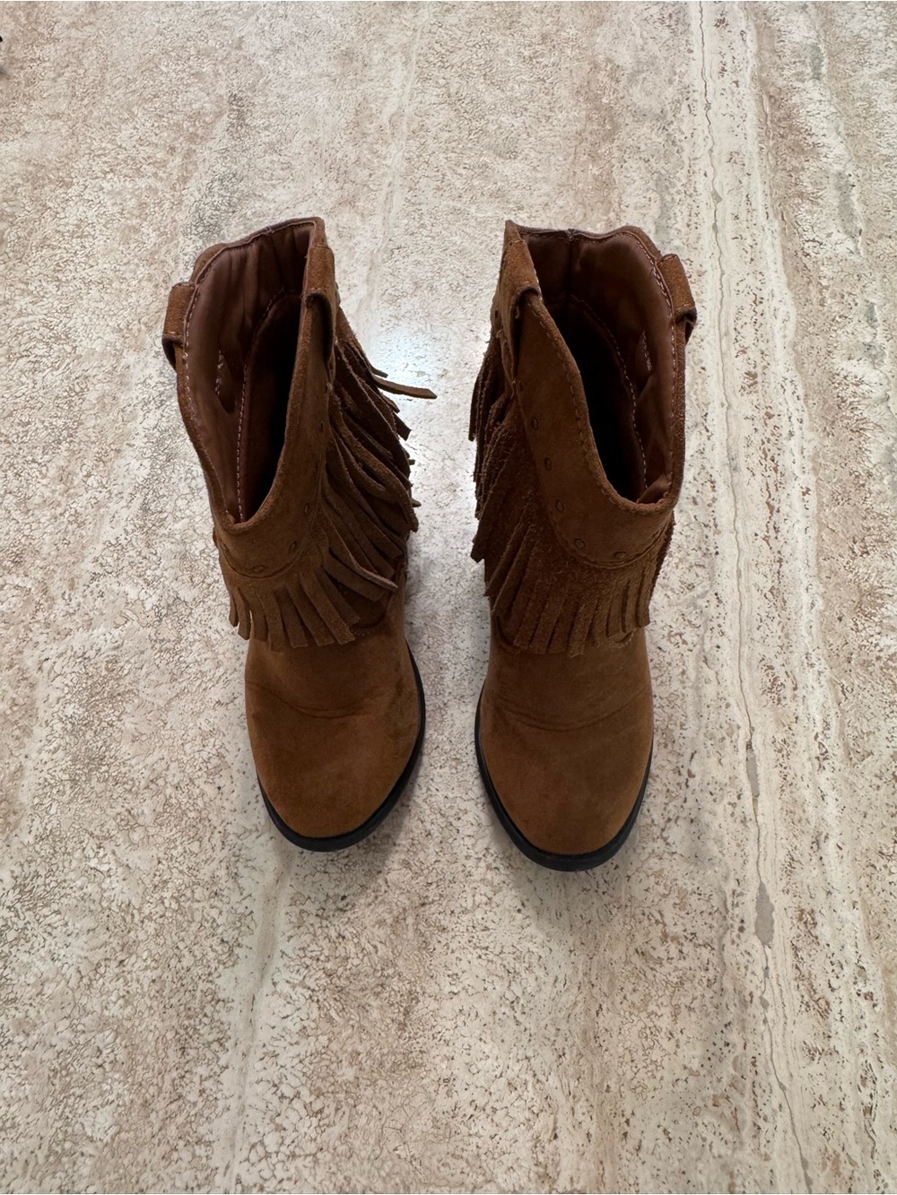 Fringe Suede Western Boots — - Picture 5 of 6
